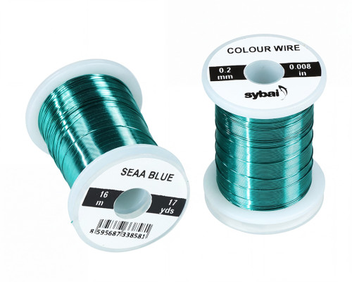 Colour Wire, 0.2 mm, Sea Blue